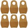 SagaSave 6 Pcs Wood Carving Thumb Guard with Breathable Design for Vegetable Picking and DIY Craft Sanding Protection, Easy to Wear (Brown) view 1