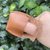 SagaSave 6 Pcs Wood Carving Thumb Guard with Breathable Design for Vegetable Picking and DIY Craft Sanding Protection, Easy to Wear (Brown) view 4