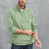 Opomelo Men's Athletic Quarter Zip Pullover Golf Hiking Running Lightweight Jacket Workout Sweatshirt With Pocket view 2
