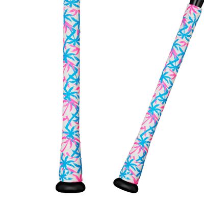 Supacaz Super Sticky Kush Miami Baseball Bat Tape - Softball Bat Wrap - High Performance Pro Big League Bat Grip - 1.1mm