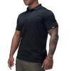 IDOGEAR Tactical Shirt Short Sleeve Quick Dry Golf Shirts Regular Fit T-Shirt with Moisture-Wicking (Black, Small) view 1