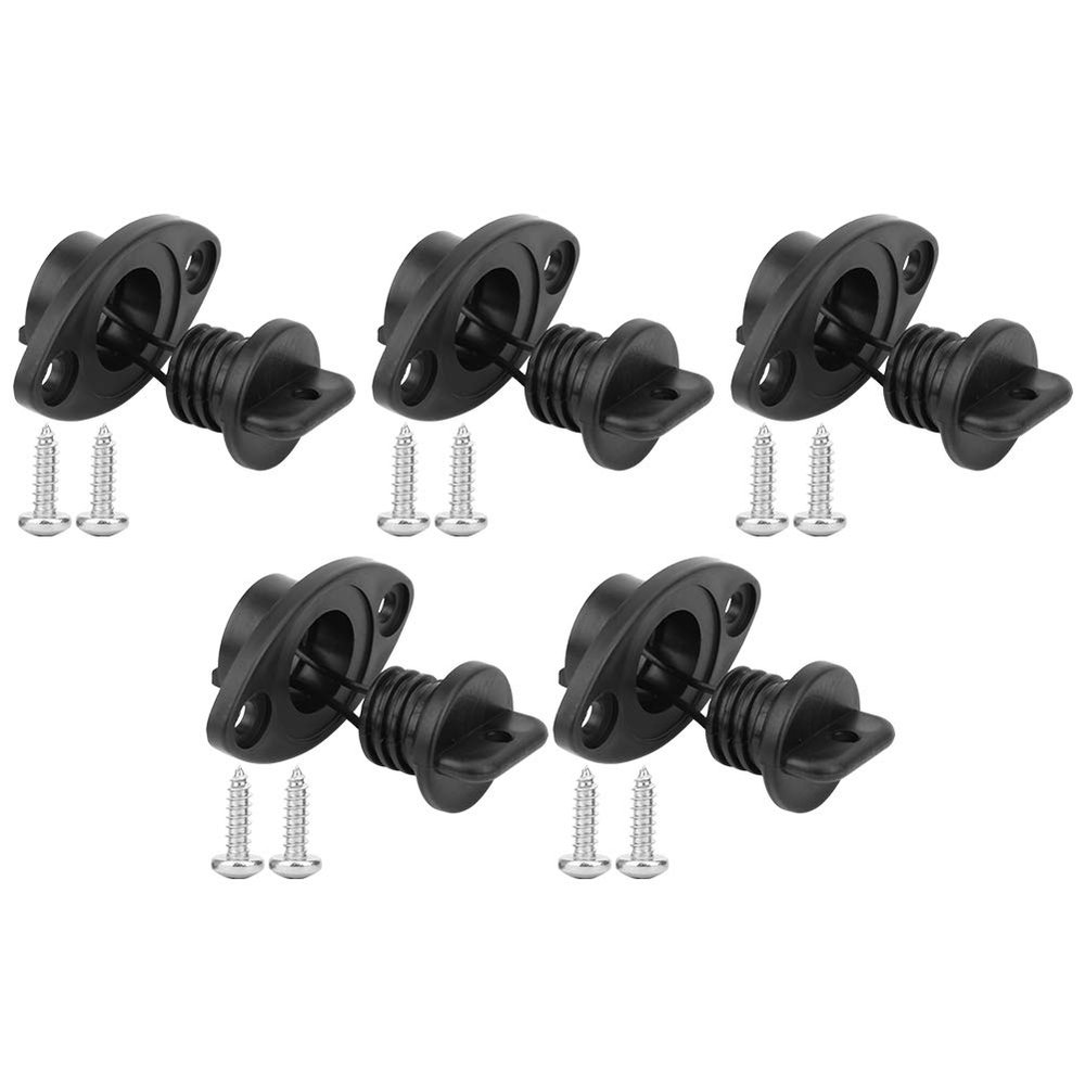 XHIKOWAT 5pcs Universal Boat Drain Plug Replacement Kit Easy Install Kayak Stop Water Bung Canoes Accessories All Kayak Canoe Fishing Place,Rowing