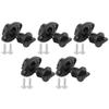 XHIKOWAT 5pcs Universal Boat Drain Plug Replacement Kit Easy Install Kayak Stop Water Bung Canoes Accessories All Kayak Canoe Fishing Place,Rowing view 1