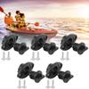 XHIKOWAT 5pcs Universal Boat Drain Plug Replacement Kit Easy Install Kayak Stop Water Bung Canoes Accessories All Kayak Canoe Fishing Place,Rowing view 4