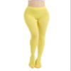 CACCICO 80D Semi Opaque Tights for Women Stretchable High Waist Womens Stockings Soft Pantyhose with 20+ Colors Yellow-L view 3