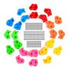 scosao Rock Climbing Holds, Kids Rock Wall Climbing Holds, Climbing Wall Grips for Indoor and Outdoor Play Set Use,24pcs view 1