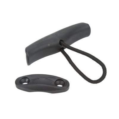 XHIKOWAT Universal Marine Canoe Kayak Nylon Pull Handle T Handle with Cord Rope Mounting ew Black,Rowing