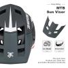 BATFOX Bike Helmet,Mountain Bike Helmet Helmets for Men Women Adults Youth (Gray, XL(61-63CM)) view 3