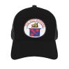 WOLEN vf 11 red Ripper Baseball Cap Adjustable Mesh Trucker Hat, Black view 3