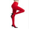 CACCICO 80D Semi Opaque Tights for Women Stretchable High Waist Womens Stockings Soft Pantyhose with 20+ Colors Red-S view 4