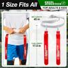 Excel Athletics Adjustable Flag Football Set Youth, Kids & Adult with 14 Player Belts & 28 Football Flags (Red & White) view 2