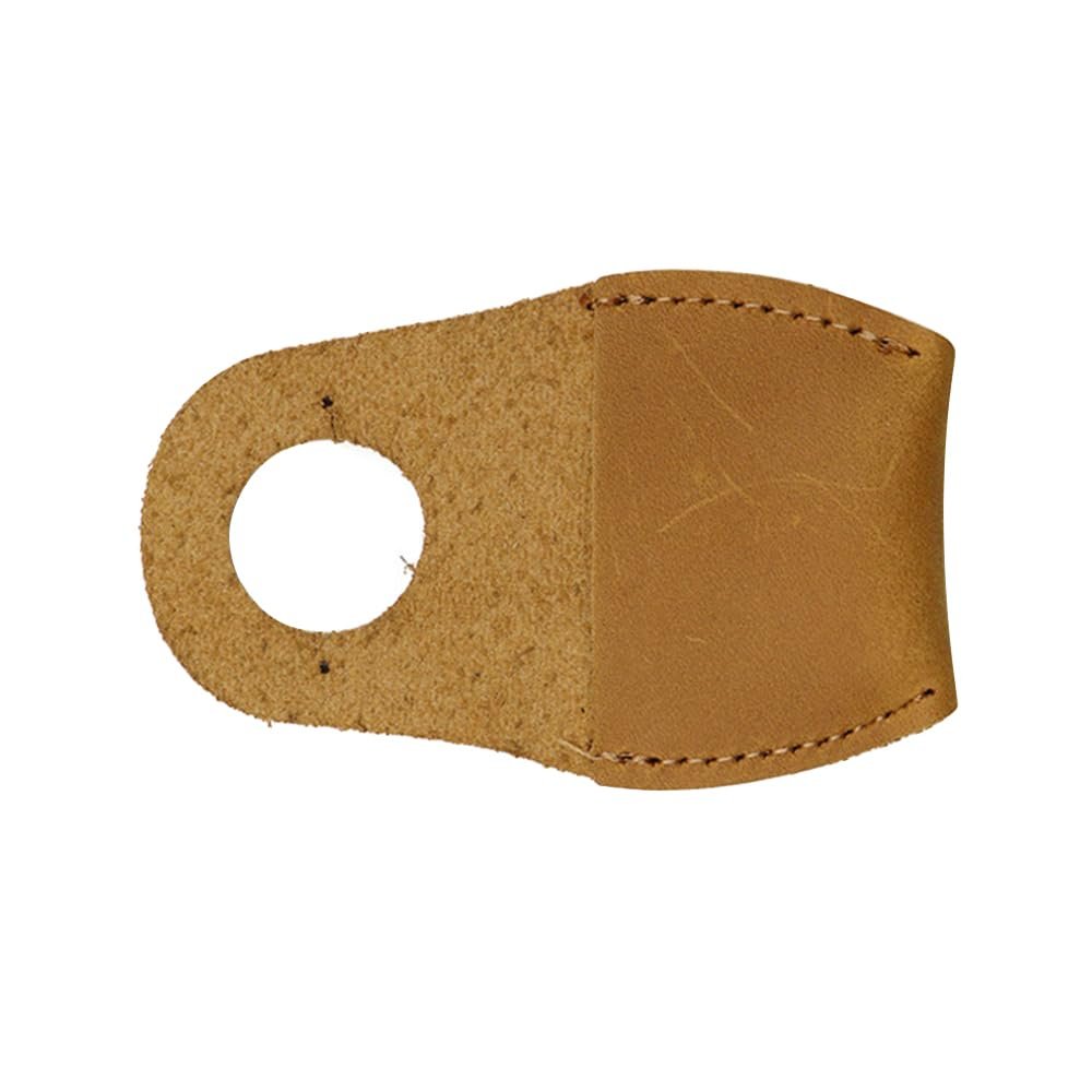 TopHomer 1 Pcs Leather Thumb Protector Comfortable and Breathable to Wear for Garden Working and Wood Carving Protection (Brown)