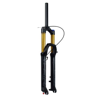 LvTu 27.5" 29" Air MTB Suspension Fork Travel 160mm Mountain Bike Forks 9x100mm 34mm Inner Tube for XC Offroad, Downhill Cycling(Straight Remote Lockout,29 inch)
