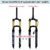 LvTu 27.5" 29" Air MTB Suspension Fork Travel 160mm Mountain Bike Forks 9x100mm 34mm Inner Tube for XC Offroad, Downhill Cycling(Straight Remote Lockout,29 inch) view 4