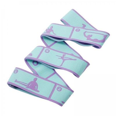 B Baosity 3X Multifunctional Resistance Band Fitness Webbing Yoga Auxiliary Stretching Belt Elastic Band for Adults Beginner Pilates, Dancing, Taekwondo, Blue