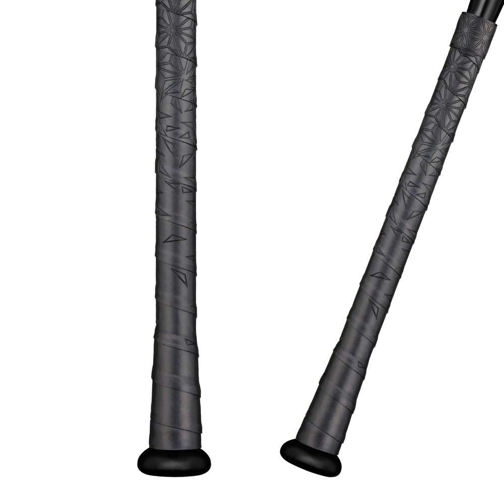 Supacaz AirShox Black Baseball Bat Tape - Softball Bat Wrap - High Performance Pro Big League Bat Grip - 2mm