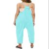 Cnkwei Girls' Casual Sleeveless Jumpsuits Spaghetti Strap Loose Romper Long Pants with Pockets view 3