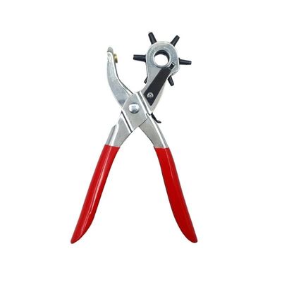 LBXKJQ Leather Belt Hole Punch Plier Eyelet Hole Puncher Revolve Sewing Machine Bag Setter Tool Watch Band Strap Household Leathercraft
