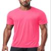 Zengjo Running Shirts for Men Hi Vis Quick Dry(Neon Pink,Small) view 1