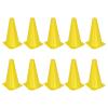 Pilipane Multi Purpose Sports Training Cone Set of 10 Long-Lasting Yellow Cones for Football Basketball Skateboarding, Long-Lasting Sports Cone Yellow view 2