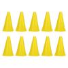 Pilipane Multi Purpose Sports Training Cone Set of 10 Long-Lasting Yellow Cones for Football Basketball Skateboarding, Long-Lasting Sports Cone Yellow view 3