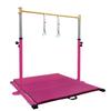 GLANT Gymnastic Kip Bar,Horizontal Bar for Kids Girls Junior,3' to 5' Adjustable Height,Home Gym Equipment,Ideal for Indoor and Home Training,1-4 Levels,300lbs Weight Capacity view 1