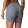 Aoxjox Trinity Workout Biker Shorts for Women Tummy Control High Waisted Exercise Athletic Gym Running Yoga Short 6" (Winds Grey Marl, X-Small) view 1