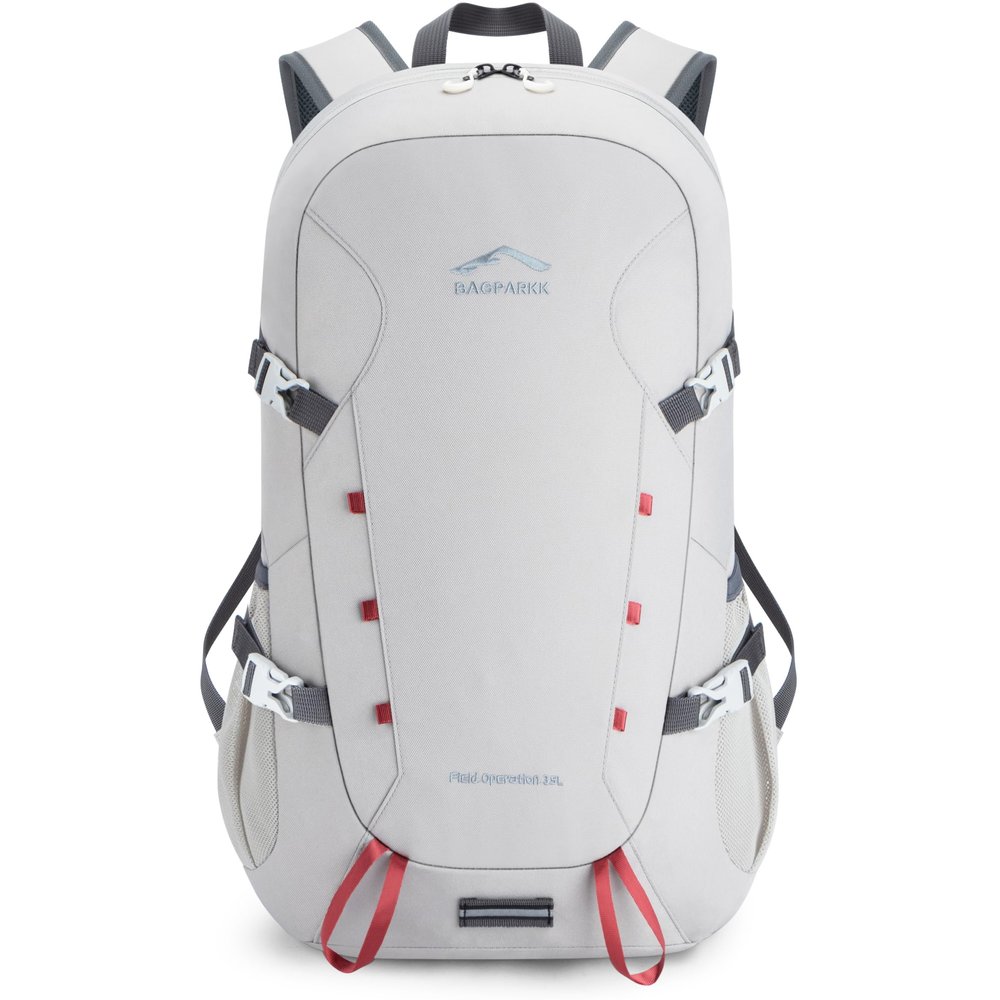 BAGPARKK Hiking Backpack,Large 35L Travel Backpacks for Men Women,Ultra Lightweight Packable Camping Daypack for Outdoor Sports (Light Gray)