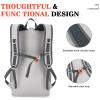 BAGPARKK Hiking Backpack,Large 35L Travel Backpacks for Men Women,Ultra Lightweight Packable Camping Daypack for Outdoor Sports (Light Gray) view 4