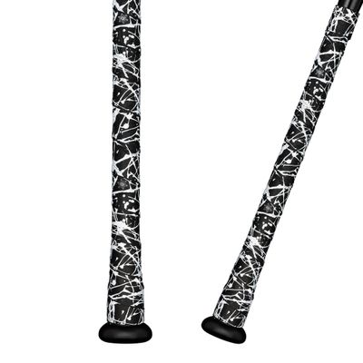 Supacaz Super Sticky Kush White Splat Baseball Bat Tape - Softball Bat Wrap - High Performance Pro Big League Bat Grip - 1.1mm