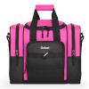 Goloni 1 Ball Bowling Bag for Men, Durable Bowling Tote with Padded Holder & Ventilated Shoe Compartment (Fits Size 14,Pink) view 1