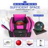 Goloni 1 Ball Bowling Bag for Men, Durable Bowling Tote with Padded Holder & Ventilated Shoe Compartment (Fits Size 14,Pink) view 2