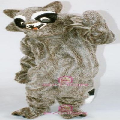 Rocky Raccoon Mascot Costume Adult Size for Men & Women with Built-in Fan Inside the Head