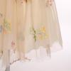 Embroidered Flower Girl Dress Toddler Sleeveless Spaghetti Straps Floral Embroidered Dress Baby Girl Dress Wedding Birthday Formal Party Photoshoot Tulle Dresses Apricot 6-12 Months view 2