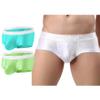 ZONBAILON Sexy Boxers for Men Pack Short Leg Bulge Boxer Briefs Low Rise Ice Silk Trunks Underwear Sparkly Briefs Male Underpants Smooth 2xl xxl view 1