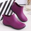 Short Rain Boots for Women,Waterproof Rubber Boots Lightweight Garden Boots,Ankle Muck Boots Short Water Boots Anti-Slip Fishing Boots Light Ankle Rain Shoes for Ladies Outdoor,Garden Work view 3