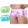 ZONBAILON Sexy Underwear for Men Pack Short Leg Bulge Boxers Low Rise Ice Silk Trunks No Fly Boxer Briefs Sparkly Briefs Male Underpants Smooth Medium view 1
