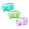 ZONBAILON Sexy Underwear for Men Pack Short Leg Bulge Boxers Low Rise Ice Silk Trunks No Fly Boxer Briefs Sparkly Briefs Male Underpants Smooth Medium view 3