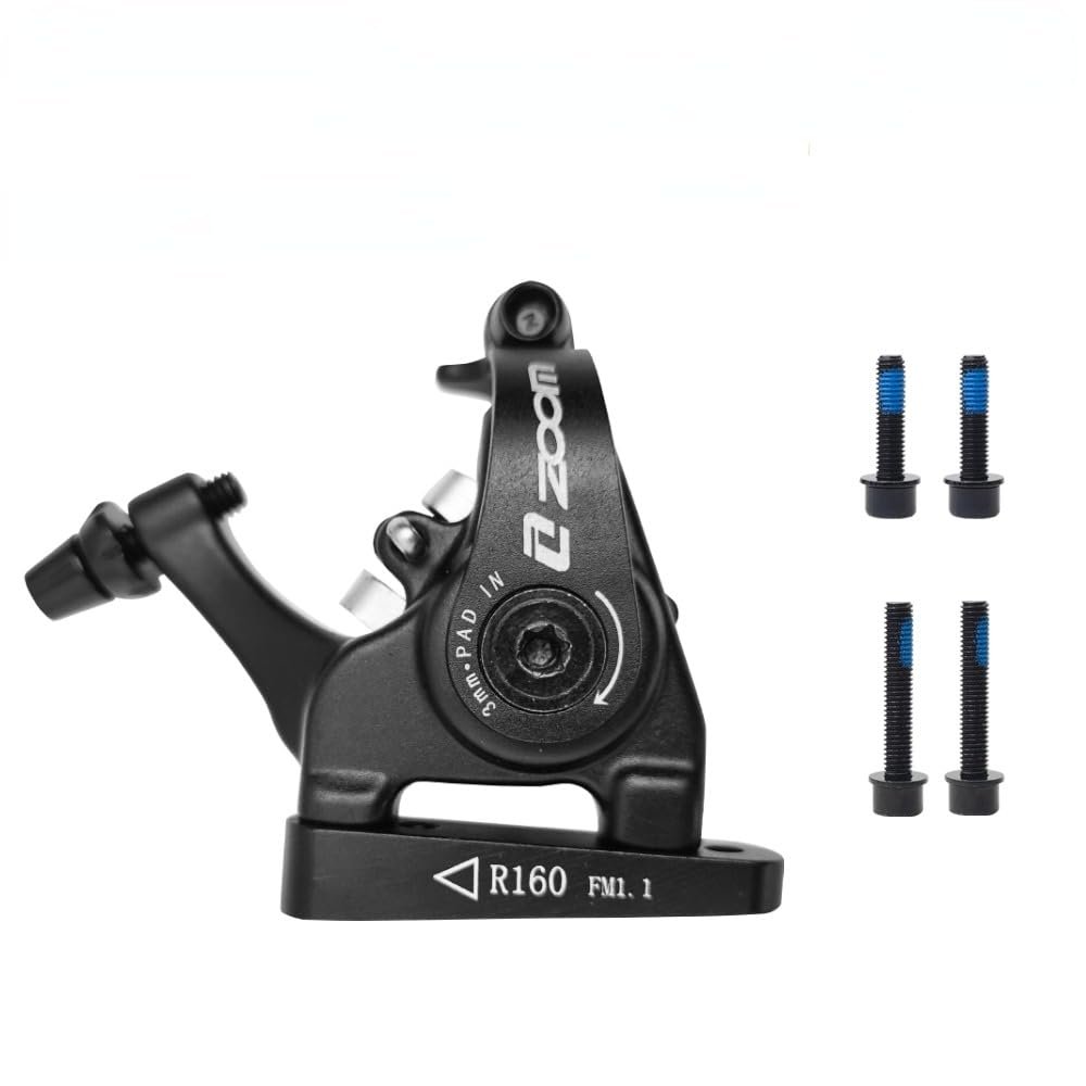 Akantor Road Bike Mechanical Disc Brakes DB-700 Bilateral Brake Piston Pull-by-Wire Brake Flat Mount Caliper Bicycle Accessories for Road/Cyclocross/Folding Bike (Rear Brake)