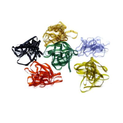 KTGCOZS Pack of 2 3mm*4m Wide Scud Backs Elastic Silicone Worm Body Wrap 1M Fly Tying Material