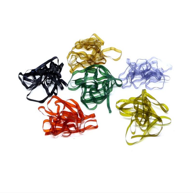 KTGCOZS Pack of 2 3mm*4m Wide Scud Backs Elastic Silicone Worm Body Wrap 1M Fly Tying Material