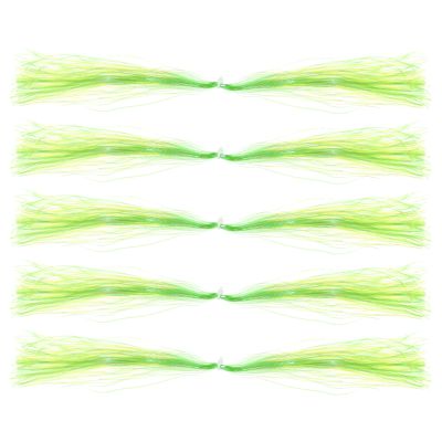 PATIKIL Crystal Flash Fly Fishing Line Fly Tying Material, 5Pcs 150 Strands Holographic Tinsel Dry Flies Decorating Accessories for Making Fishing Hook Lure Flies, Fluorescent Green