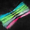 PATIKIL Crystal Flash Fly Fishing Line Fly Tying Material, 5Pcs 150 Strands Holographic Tinsel Dry Flies Decorating Accessories for Making Fishing Hook Lure Flies, Fluorescent Green view 4