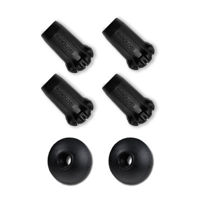 Trekology Trekking Pole Accessory Set Bundle Tips for Concrete & Flat Roads Durable Replacement Tips for Hiking Poles, Walking Sticks & Trekking Poles (4Tips & 2Mud Baskets)
