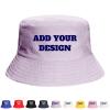 Custom Bucket Hat with Text/Name/Photo,Personalized Fisherman Hat for Women Men Travel Beach Sun Hat (Polyester, Light Purple) view 1