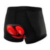 Towintec Mens Cycling Underwear Shorts 5D Gel Padded Bike Bicycle MTB Liner Undershorts Breathable Shockproof Quick-Drying Motorcycle Underpants (Black Line,XL) view 1