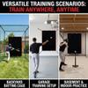 ANDGOAL Batting Cage Backstop: Baseball Softball Pitching Target Net Saver with Strike Zone for Backyard Garage Training 4x6 FT view 4