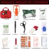 VIIDOO Ifak Trauma Kit for Duty Belt, Tactical Emergency First Aid Bleeding Control Ifak Kit, Snake Bite Kit, Bee Sting Kit, Venom Extractor Suction Pump, Bite and Sting First Aid Supplies (Red) view 2