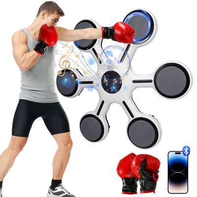 2024 New Music Boxing Machine with Boxing Gloves for Adults and ChildrenWall-Mounted Exercise Equipment for Home Exercise New Fitness