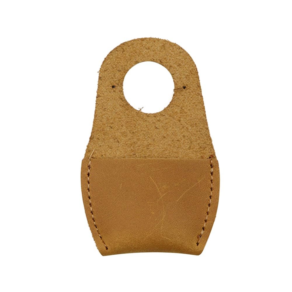 SagaSave 1 Pcs Wood Carving Thumb Guard with Breathable Design for Vegetable Picking and DIY Craft Sanding Protection, Easy to Wear (Brown)